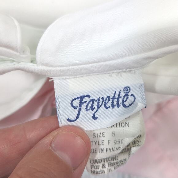 Vintage Fayette Dress Girls Size 3T Pale Pastel Bunny - Picture 6 of 6